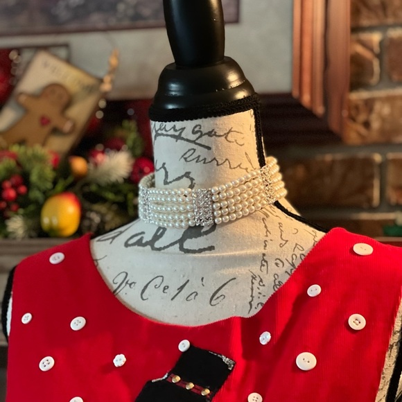 Vintage Pearl 5 Strand Silver Necklace - Picture 8 of 9